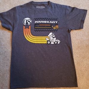 Mario Kart gray tshirt EUC